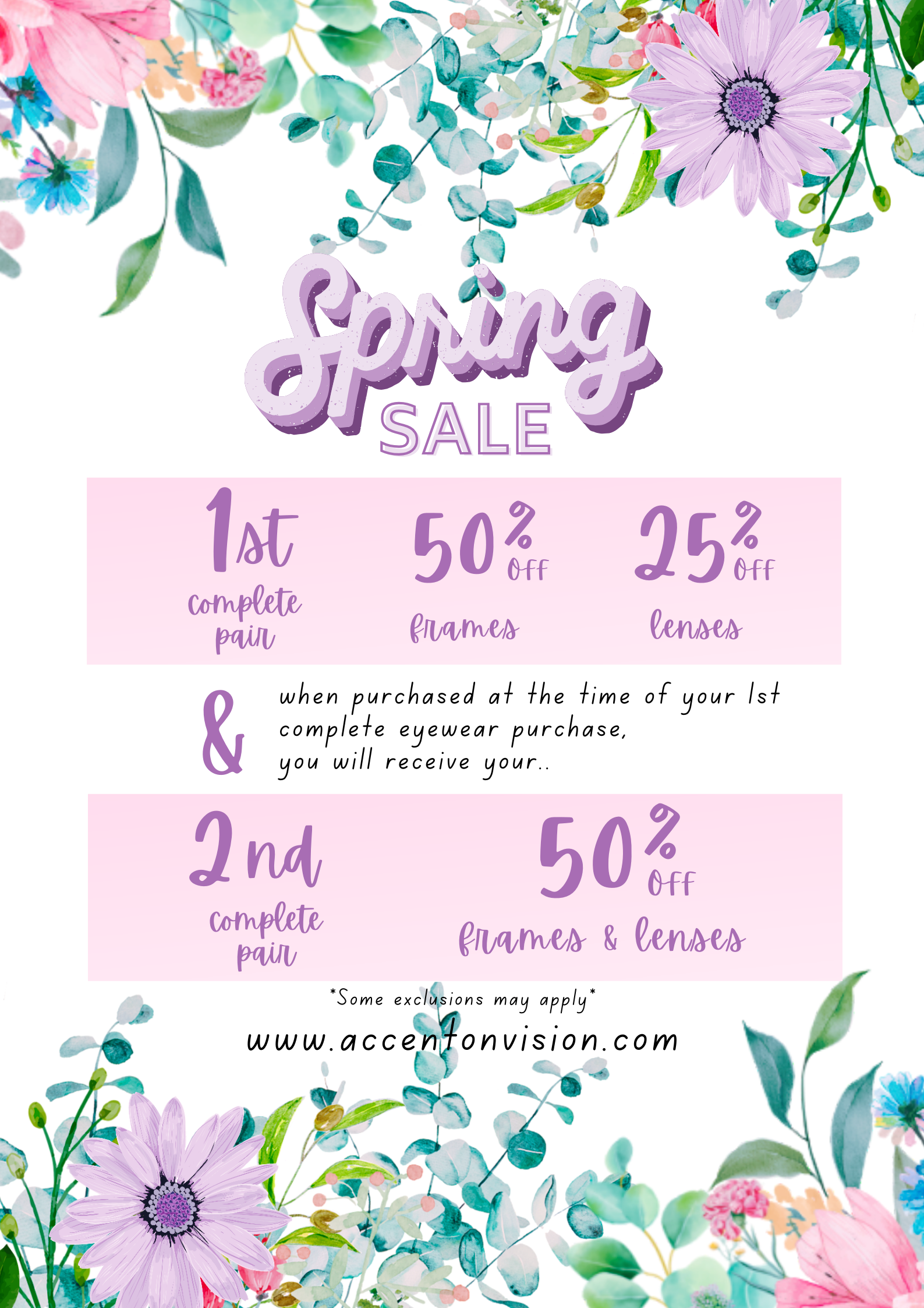 Specials in Tucson, AZ Accent On Vision